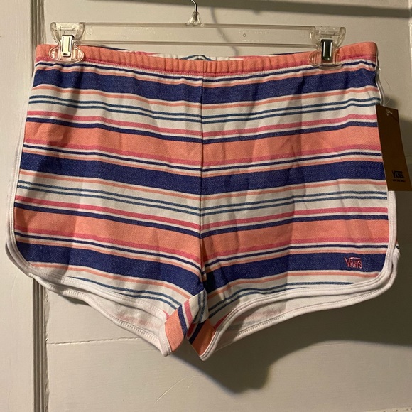 NWT! Vans Wazzy Stripe Sassed Shorts Pink Blue Multi Size Large - Picture 6 of 14